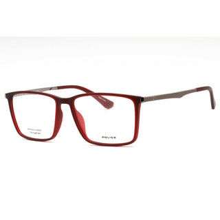 Police VPLG70 Eyeglasses Frosted Red / Clear Lens-AmbrogioShoes