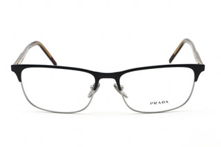 Prada 0PR 66YV Eyeglasses Matte Gunmetal Blue / Clear Lens-AmbrogioShoes