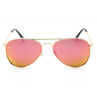 Prive Revaux The Commando Mini Sunglasses Champagne Gold/Pink Mirror-AmbrogioShoes