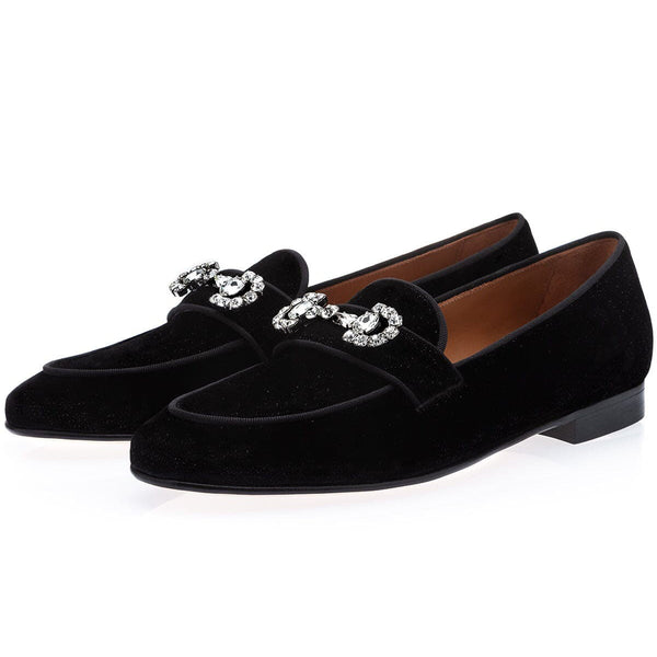 Black Shiny Leather Gucci Jordaan Loafer