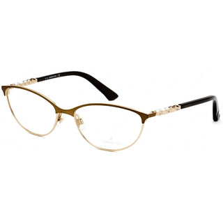 SWAROVSKI SK5139 Eyeglasses Shiny Dark Bronze / Clear Lens-AmbrogioShoes