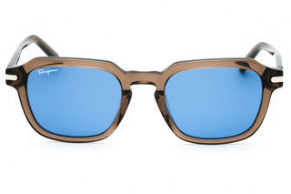 Salvatore Ferragamo SF1089S Sunglasses TRANSPARENT SMOKE BROWN/BLUE-AmbrogioShoes