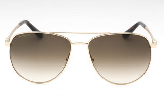 Salvatore Ferragamo SF157S Sunglasses Gold / Grey Gradient-AmbrogioShoes