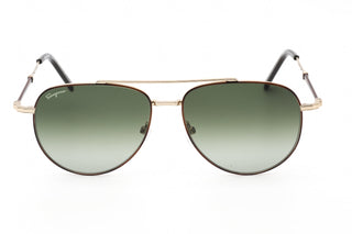 Salvatore Ferragamo SF226S Sunglasses Tortoise/Gold / Green Gradient-AmbrogioShoes