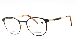 Salvatore Ferragamo SF2567 Eyeglasses GOLD/BLACK/clear demo lens-AmbrogioShoes