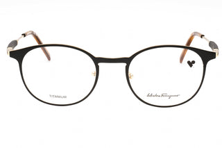 Salvatore Ferragamo SF2567 Eyeglasses GOLD/BLACK/clear demo lens-AmbrogioShoes