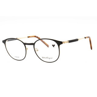 Salvatore Ferragamo SF2567 Eyeglasses GOLD/BLACK/clear demo lens-AmbrogioShoes