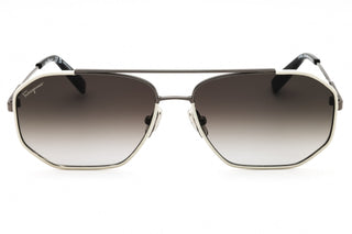 Salvatore Ferragamo SF303SL Sunglasses DARK RUTHENIUM/WHITE/Grey Gradient-AmbrogioShoes