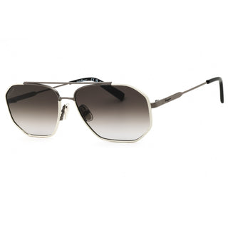 Salvatore Ferragamo SF303SL Sunglasses DARK RUTHENIUM/WHITE/Grey Gradient-AmbrogioShoes