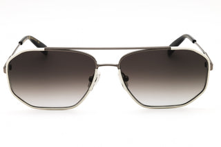 Salvatore Ferragamo SF303SLN Sunglasses DARK RUTHENIUM/WHITE/Grey Gradient-AmbrogioShoes