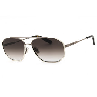 Salvatore Ferragamo SF303SLN Sunglasses DARK RUTHENIUM/WHITE/Grey Gradient-AmbrogioShoes