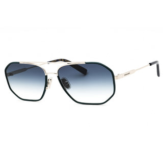 Salvatore Ferragamo SF303SLN Sunglasses SILVER/OCTANE BLUE/Blue Gradient-AmbrogioShoes