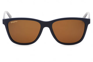 Salvatore Ferragamo SF998S Sunglasses MATTE BLUE / Brown-AmbrogioShoes