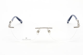 Swarovski SK5346 Eyeglasses Shiny Palladium / Clear Lens-AmbrogioShoes