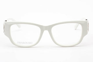 Swarovski SK5473 Eyeglasses White / Clear Lens-AmbrogioShoes