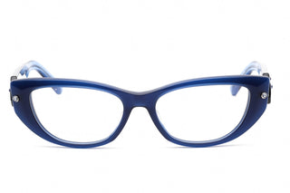 Swarovski SK5476 Eyeglasses Transparent Navy Blue / Clear Lens-AmbrogioShoes