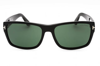 Tom Ford FT0445 Sunglasses Shiny Black / Green-AmbrogioShoes