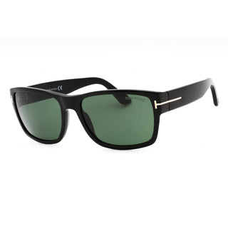 Tom Ford FT0445 Sunglasses Shiny Black / Green-AmbrogioShoes