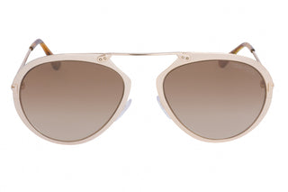 Tom Ford FT0508 Sunglasses Shiny Rose Gold / Gradient Brown-AmbrogioShoes