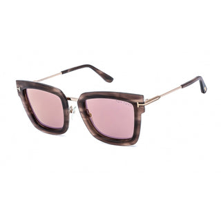 Tom Ford FT0573 Sunglasses Coloured Havana / Brown Mirror-AmbrogioShoes