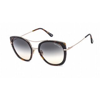 Tom Ford FT0760 Women's Sunglasses Coloured Havana / Gradient Smoke-AmbrogioShoes