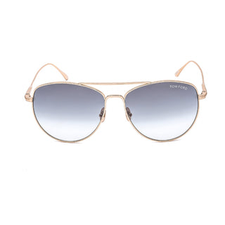 Tom Ford FT0784 Sunglasses Shiny Rose Gold / Gradient Smoke Unisex-AmbrogioShoes