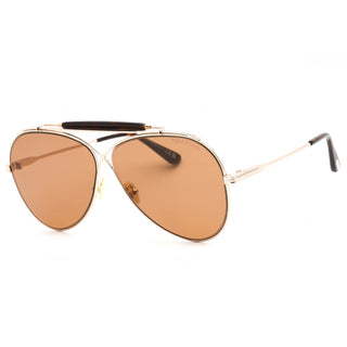 Tom Ford FT0818 Sunglasses Shiny Rose Gold / Brown-AmbrogioShoes