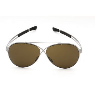 Tom Ford FT0828 Sunglasses shiny light ruthenium / roviex-AmbrogioShoes