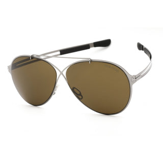 Tom Ford FT0828 Sunglasses shiny light ruthenium / roviex-AmbrogioShoes