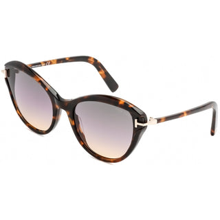 Tom Ford FT0850 Sunglasses Colored Havana / Gradient Smoke-AmbrogioShoes