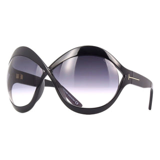 Tom Ford FT0902 Carine 02 Sunglasses Black / Gradient Smoke Women's-AmbrogioShoes