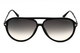 Tom Ford FT0909 Sunglasses shiny black / gradient smoke-AmbrogioShoes