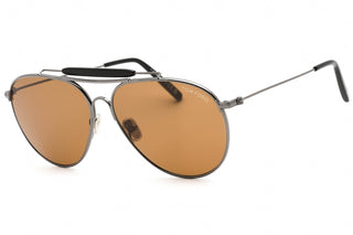 Tom Ford FT0995 Sunglasses Shiny Gunmetal / Brown-AmbrogioShoes