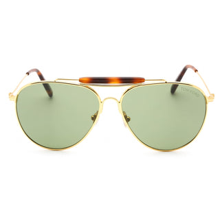 Tom Ford FT0995 Sunglasses shiny deep gold / green-AmbrogioShoes