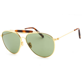 Tom Ford FT0995 Sunglasses shiny deep gold / green-AmbrogioShoes