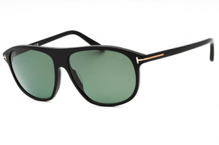 Tom Ford FT1027 Sunglasses shiny black / green polarized-AmbrogioShoes