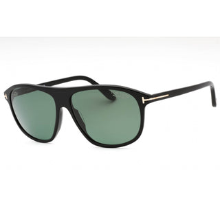 Tom Ford FT1027 Sunglasses shiny black / green polarized-AmbrogioShoes