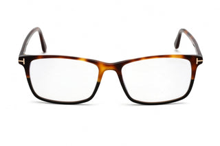 Tom Ford FT5584-B Eyeglasses Shiny Medium Havana / Clear Lens-AmbrogioShoes