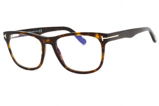 Tom Ford FT5662-B Eyeglasses Dark Havana /Clear Blue-Light Block-AmbrogioShoes