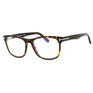 Tom Ford FT5662-B Eyeglasses Dark Havana /Clear Blue-Light Block-AmbrogioShoes