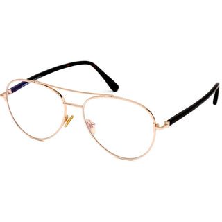 Tom Ford FT5684-B Eyeglasses Shiny Rose Gold / Clear Lens-AmbrogioShoes