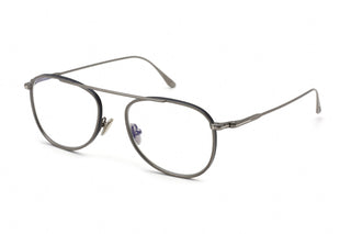 Tom Ford FT5691-B Eyeglasses Shiny Dark Ruthenium / Clear Lens-AmbrogioShoes