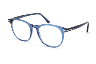 Tom Ford FT5754-B Eyeglasses Shiny Blue / Clear Lens-AmbrogioShoes