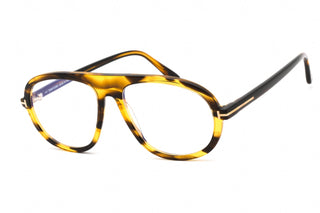 Tom Ford FT5755-B Eyeglasses Colored Havana / Clear Lens Men's-AmbrogioShoes