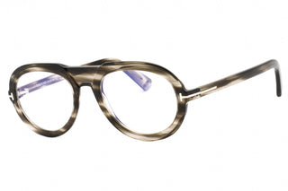 Tom Ford FT5756-B Eyeglasses Havana / Other / Clear / Blue Block Lens Men's-AmbrogioShoes