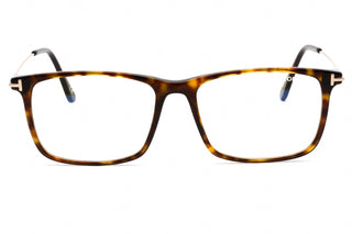 Tom Ford FT5758-B Eyeglasses Dark havana/Clear/blue-light block lens-AmbrogioShoes