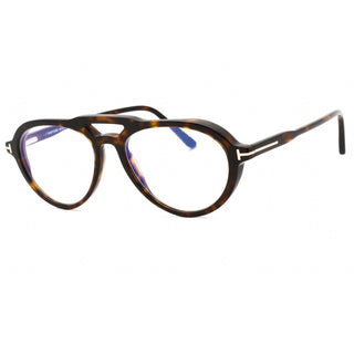 Tom Ford FT5760-B Eyeglasses Dark Havana / Clear Lens-AmbrogioShoes