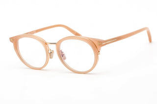 Tom Ford FT5784-D-B Eyeglasses Shiny Semi-Milky Pink / Clear Lens-AmbrogioShoes