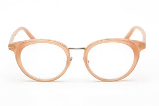 Tom Ford FT5784-D-B Eyeglasses Shiny Semi-Milky Pink / Clear Lens-AmbrogioShoes