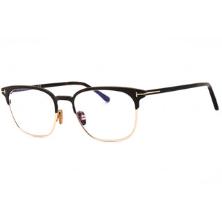 Tom Ford FT5799-B Eyeglasses matte dark brown/Clear/Blue-light block lens-AmbrogioShoes